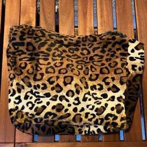 Leopard Beach Cruiser Bike Basket Cover